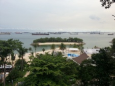 Siloso Beach view